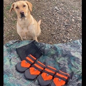 Ultra Paws Rugged Orange Dog Boots